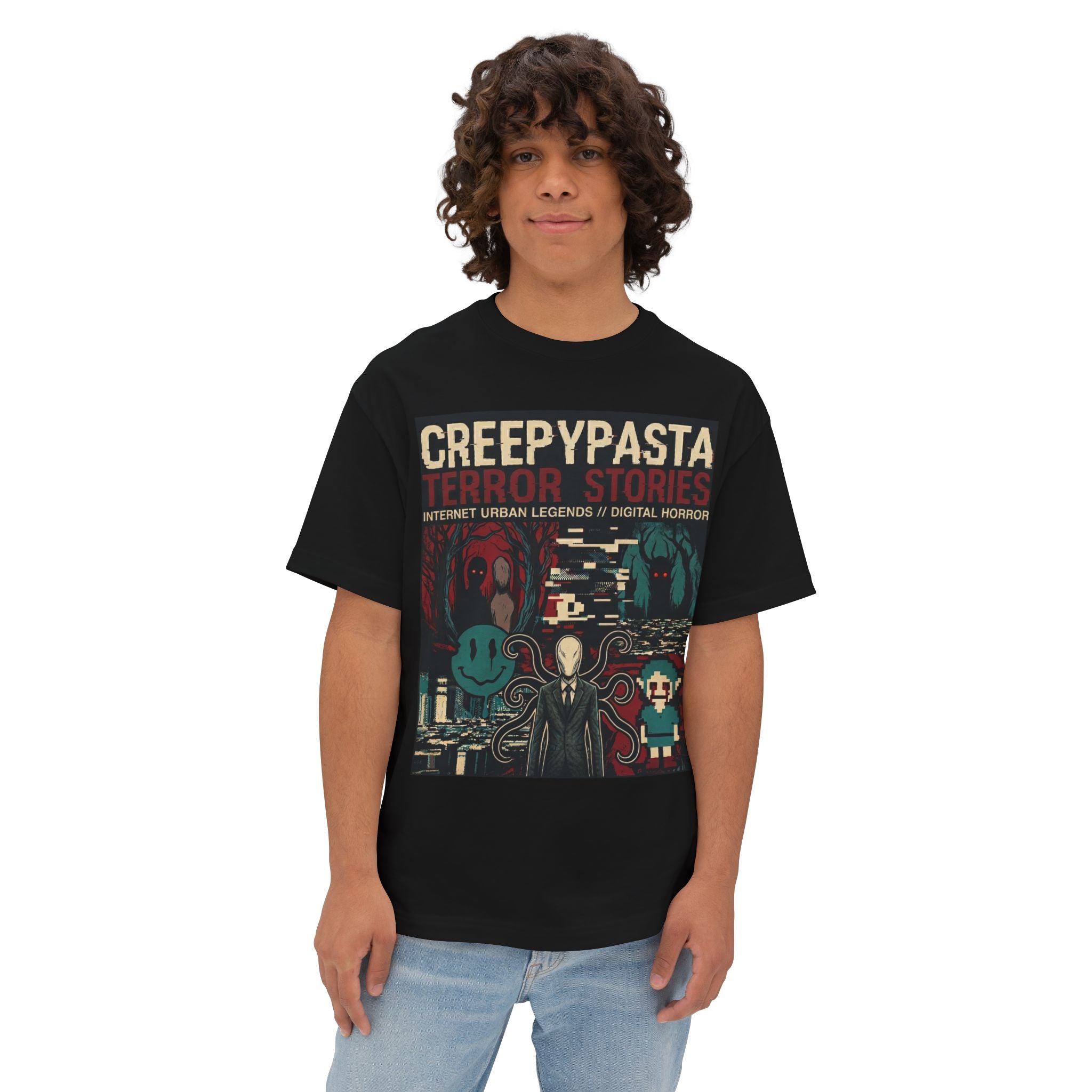 Slenderman Creepypasta Horror Tee — Internet Terror Stories Graphic T-Shirt