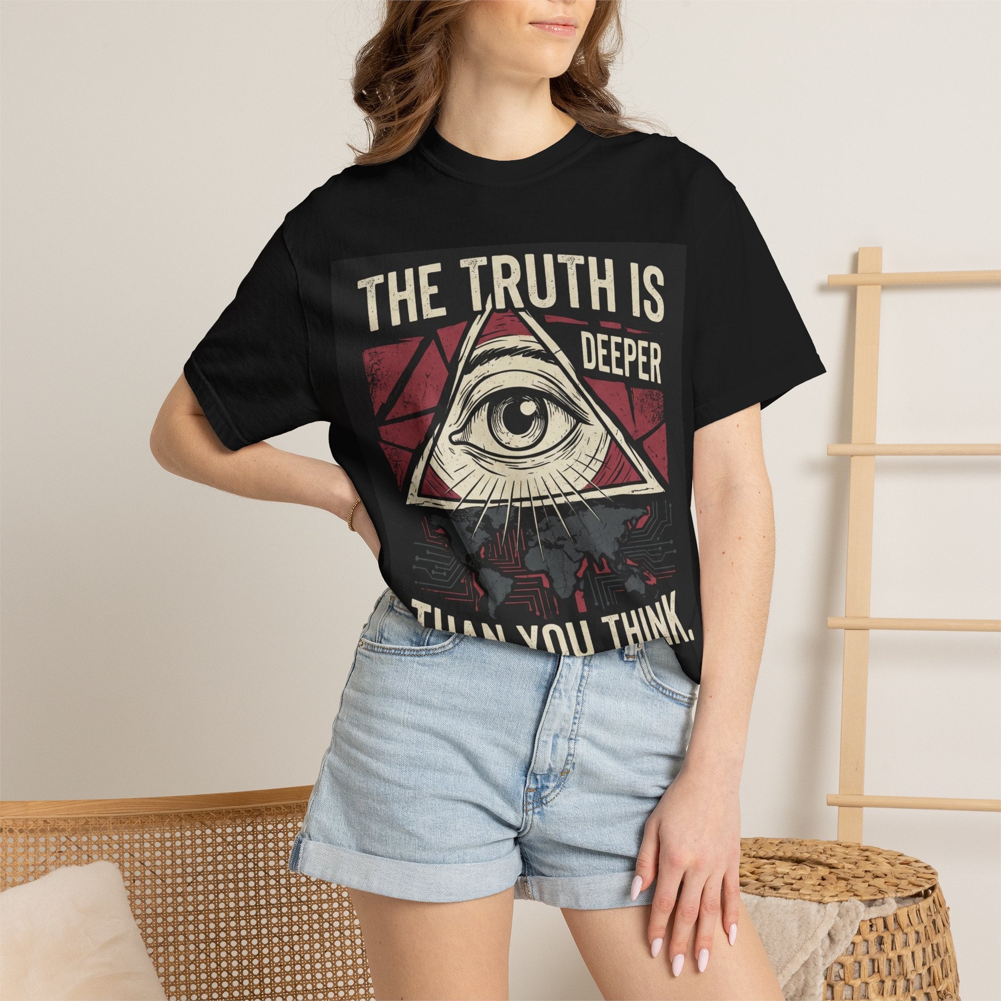 The Truth Is Deeper Than You Think T-Shirt | Conspiracy Graphic Tee