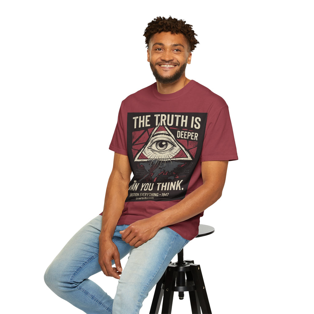 The Truth Is Deeper Than You Think T-Shirt | Conspiracy Graphic Tee